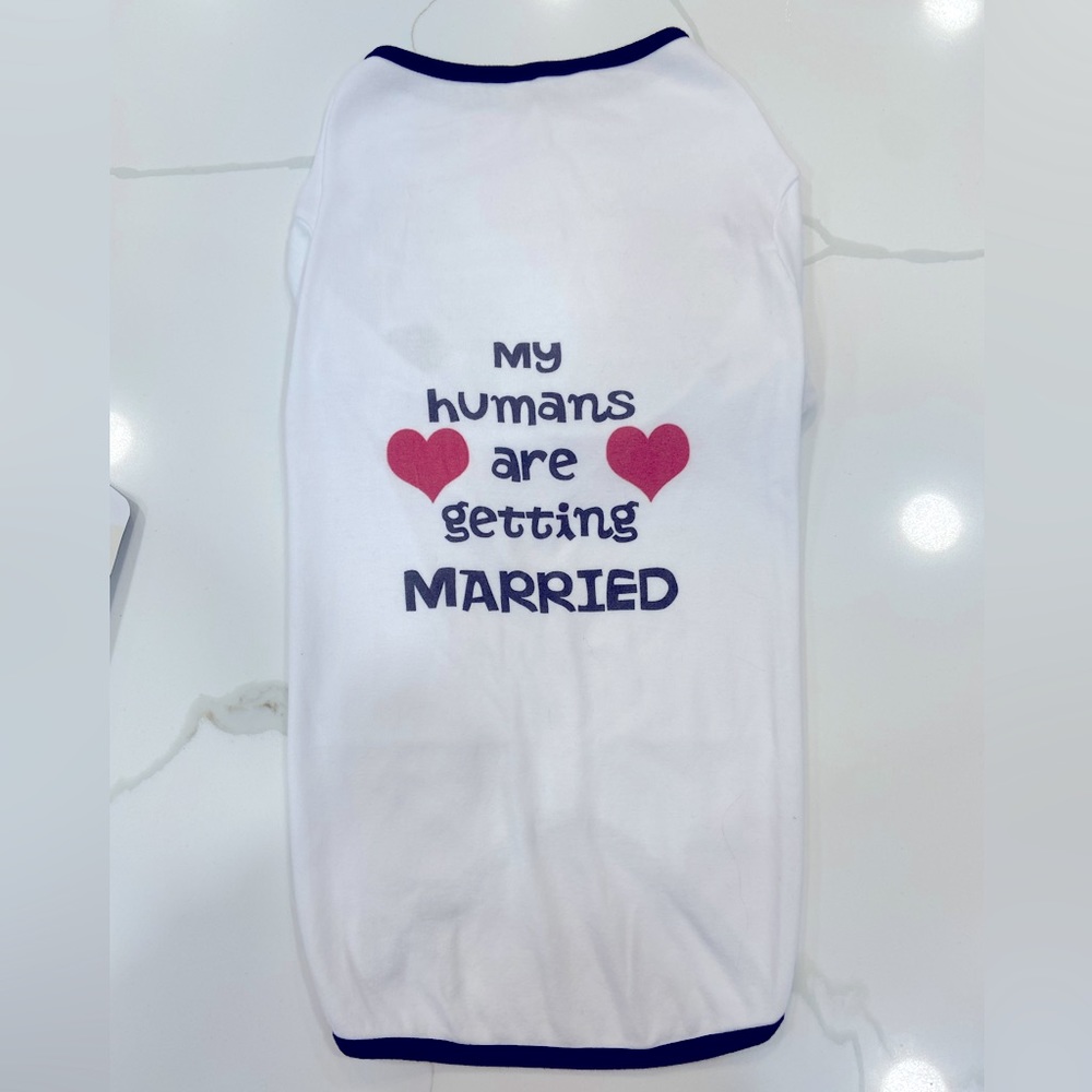 3XL Wedding shirt for dog!